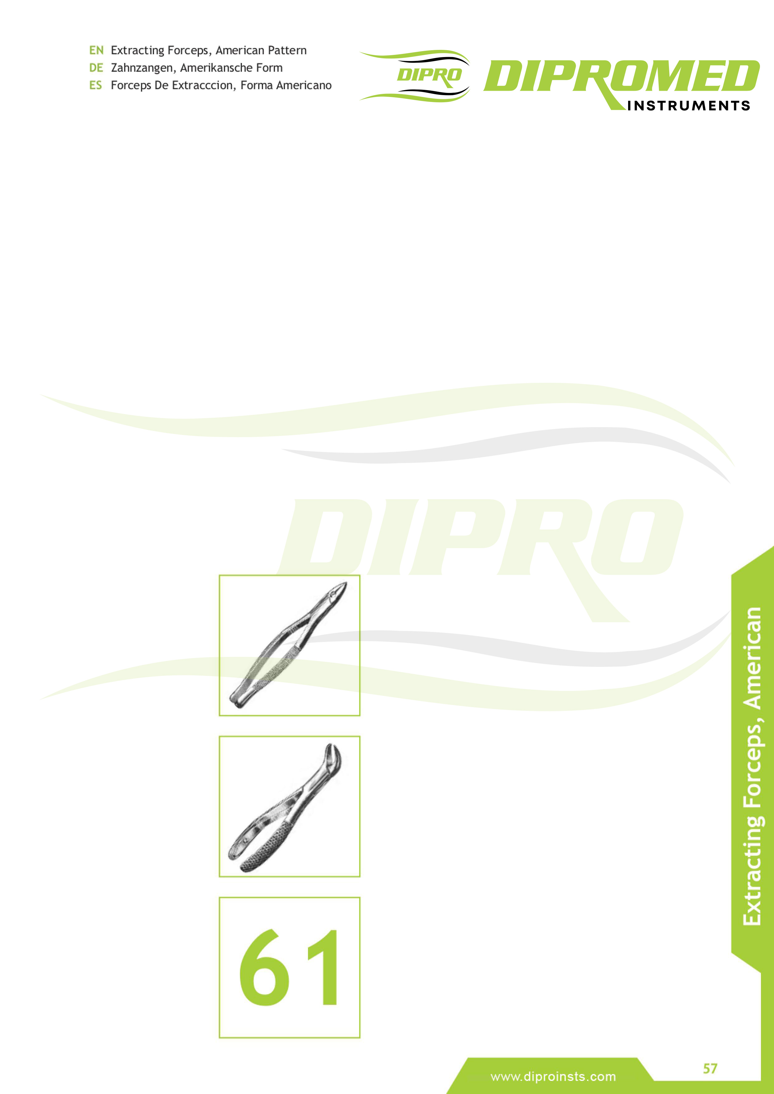 Extracting Forceps American Pattern 